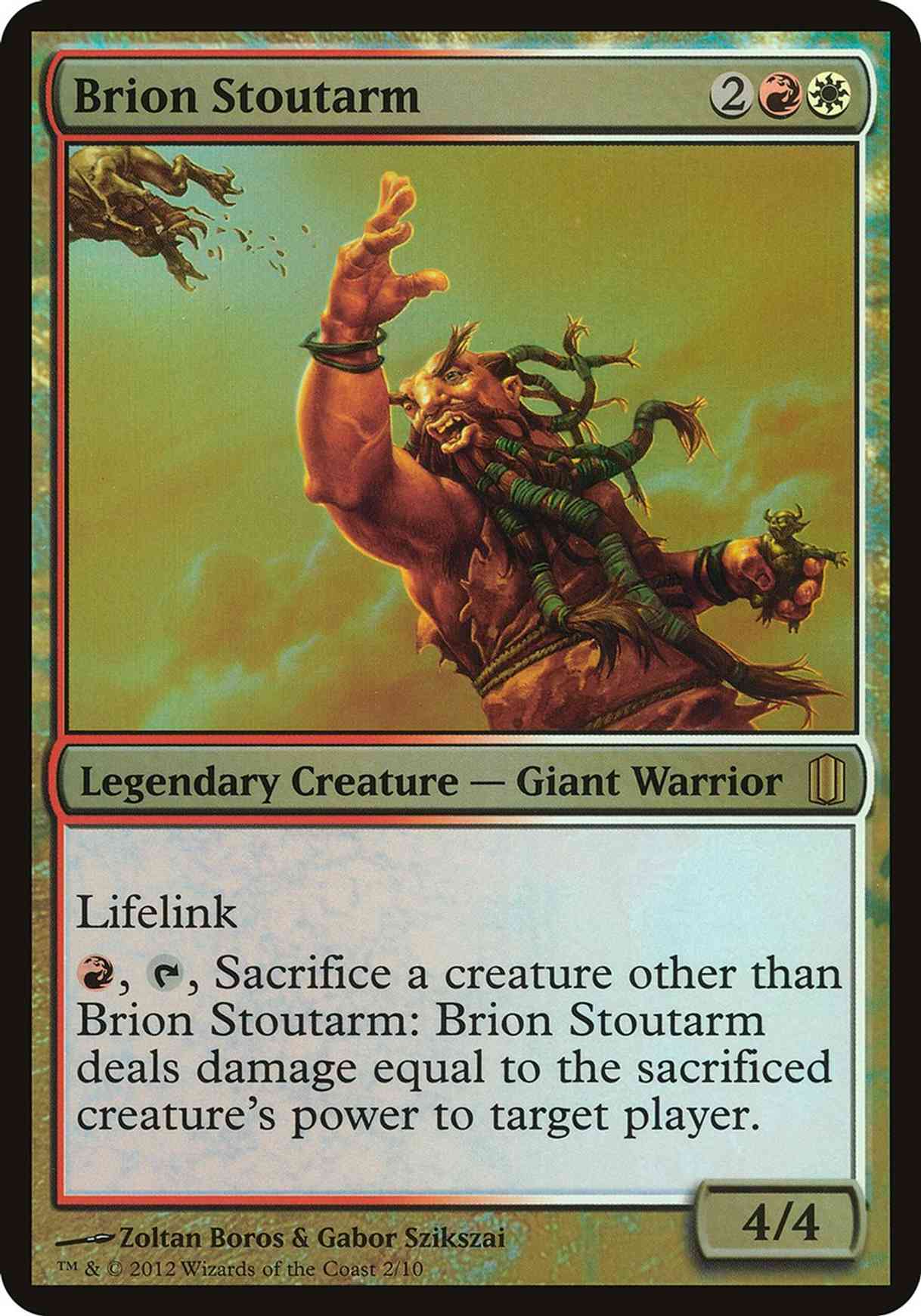 Brion Stoutarm (Commander's Arsenal) magic card front