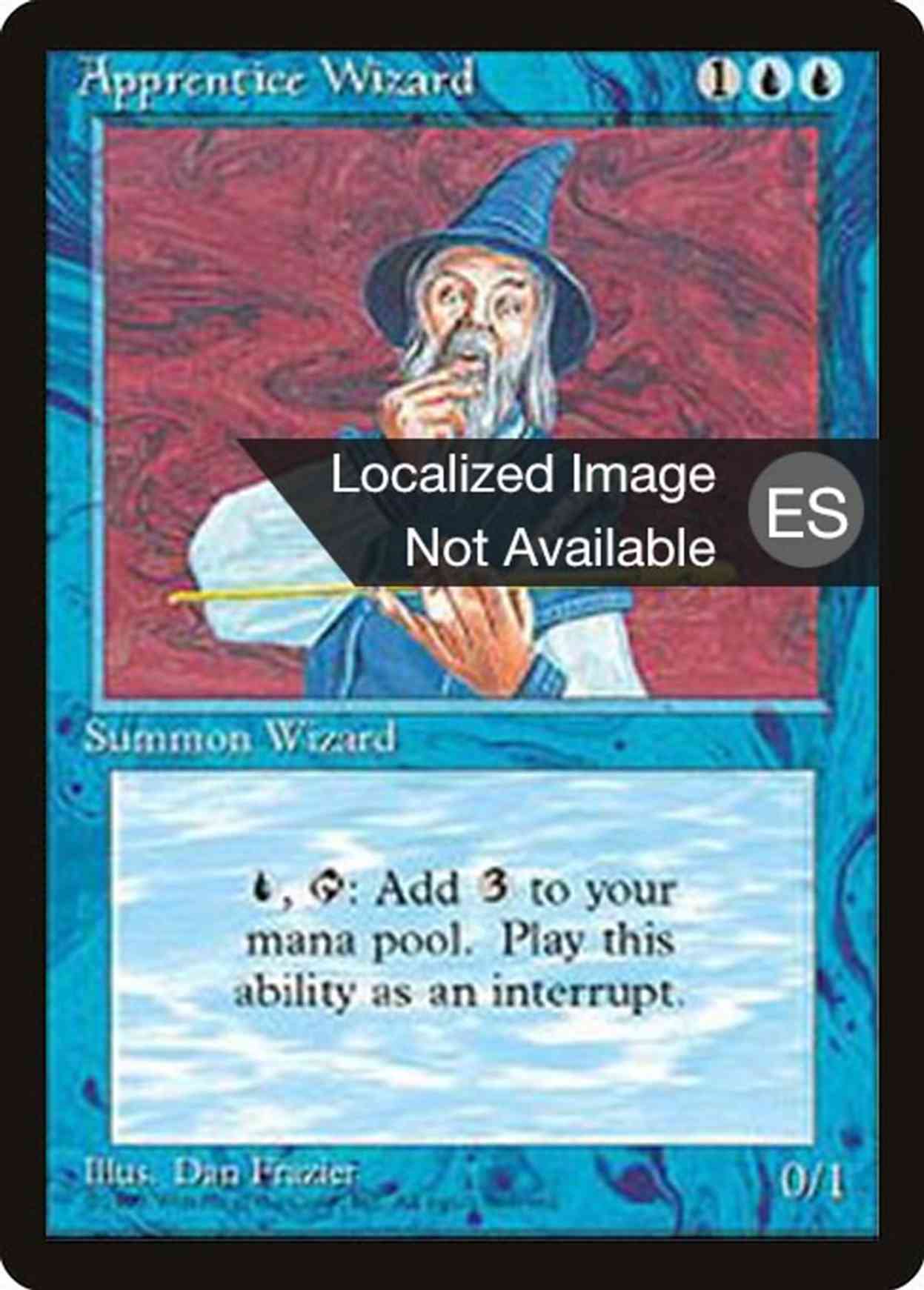 Apprentice Wizard magic card front