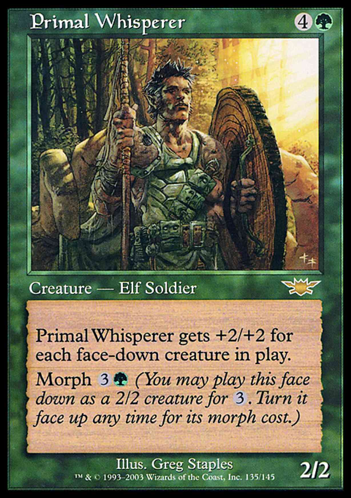 Primal Whisperer magic card front
