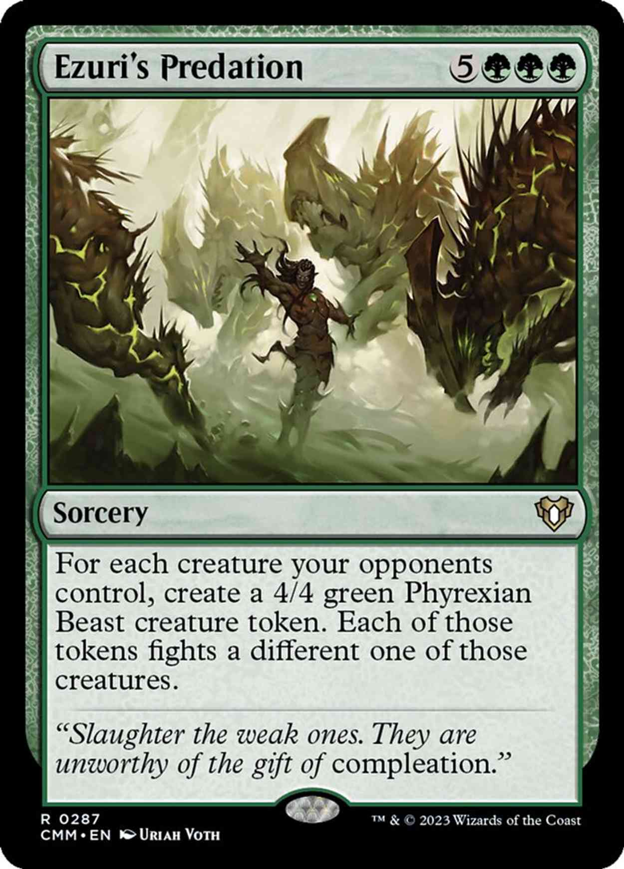 Ezuri's Predation Price from mtg Commander Masters