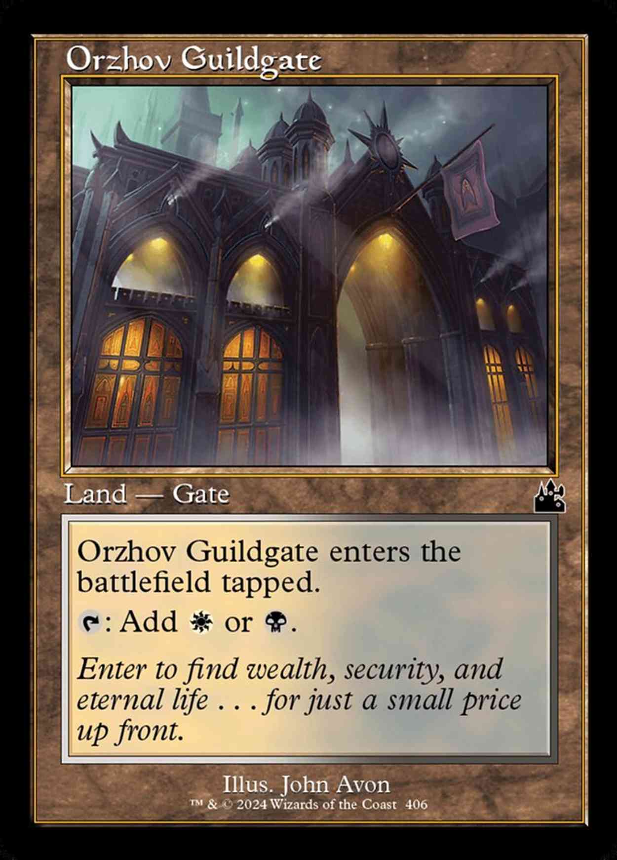 Orzhov Guildgate (Retro Frame) magic card front