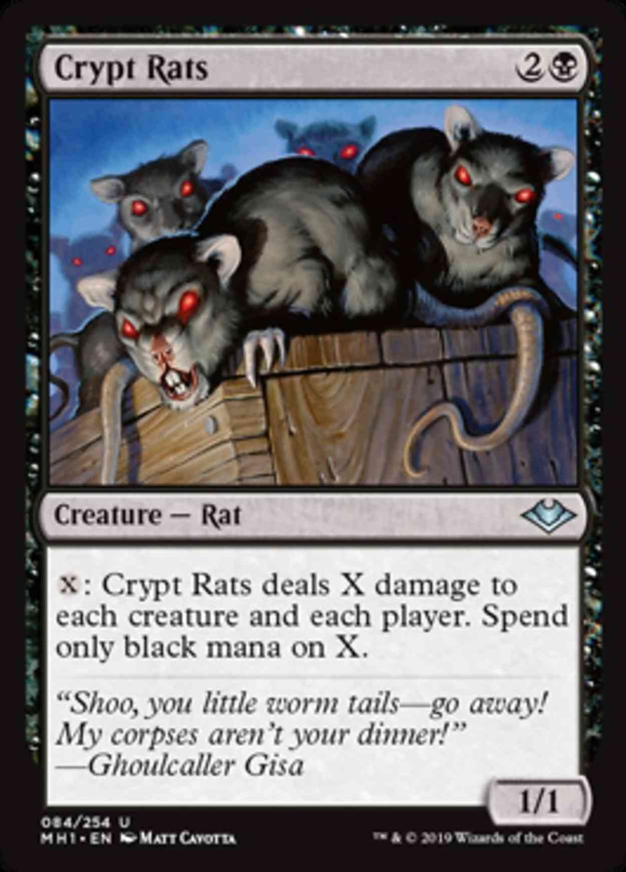 Crypt Rats magic card front