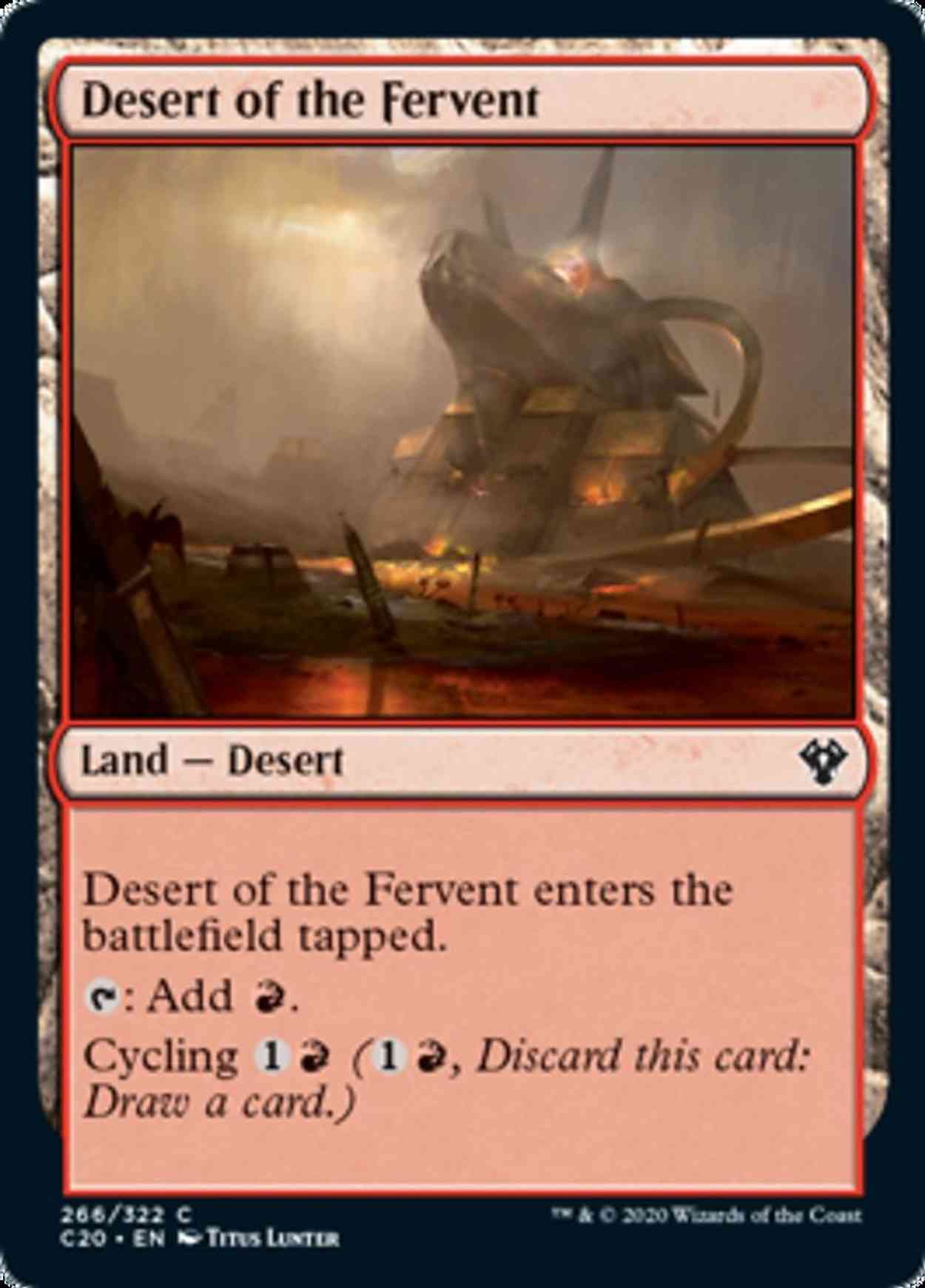 Desert of the Fervent magic card front
