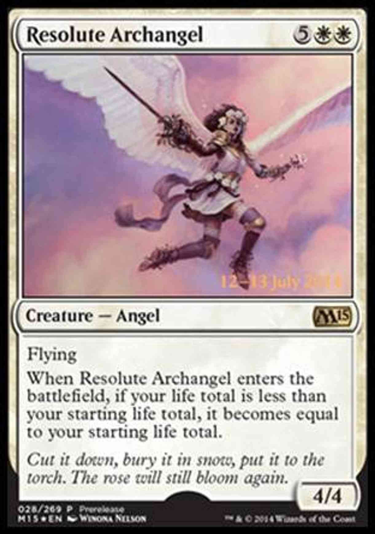 Resolute Archangel magic card front
