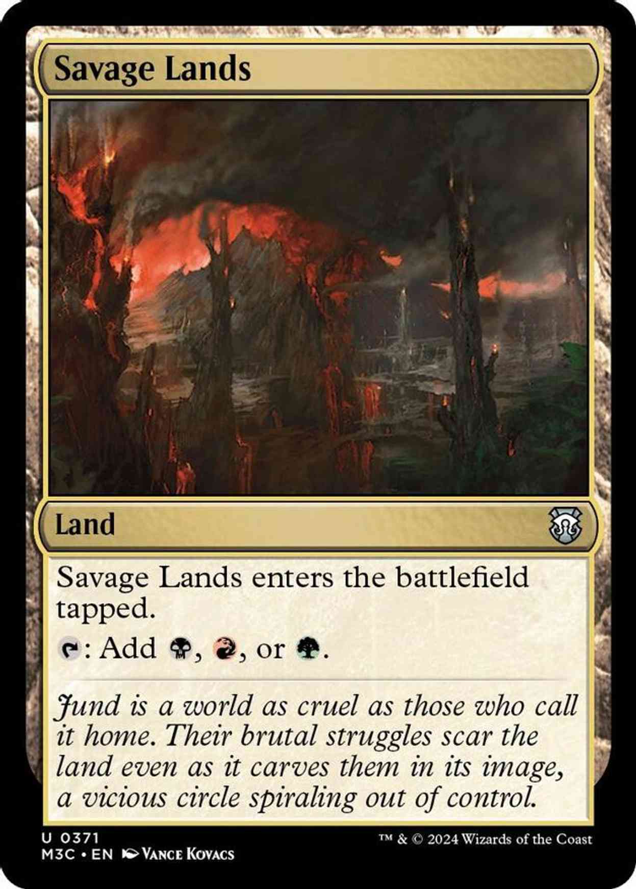 Savage Lands (Ripple Foil) magic card front