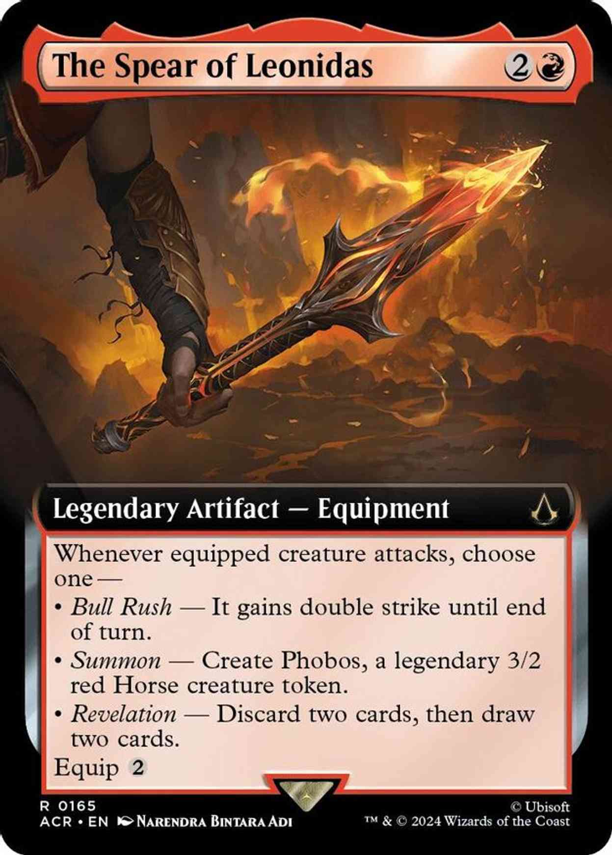 The Spear of Leonidas (Extended Art) magic card front