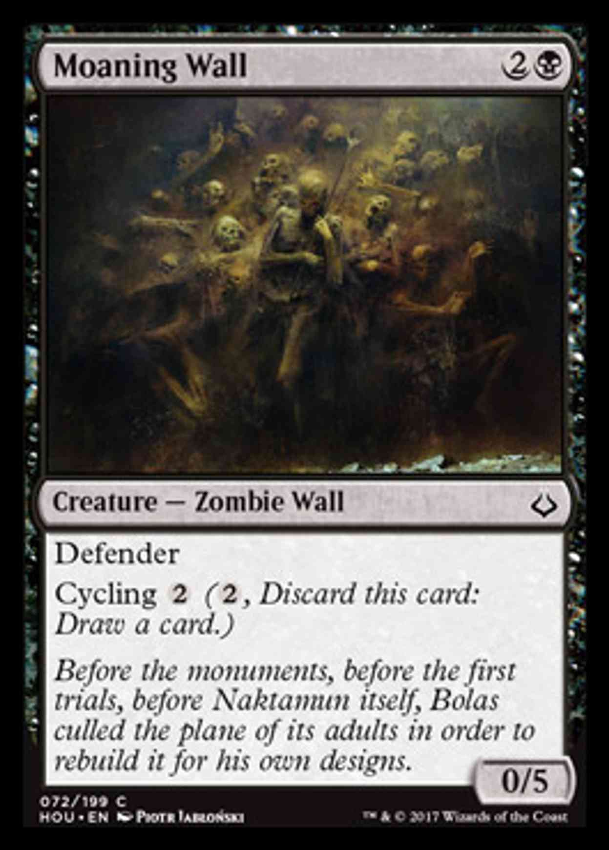 Moaning Wall magic card front