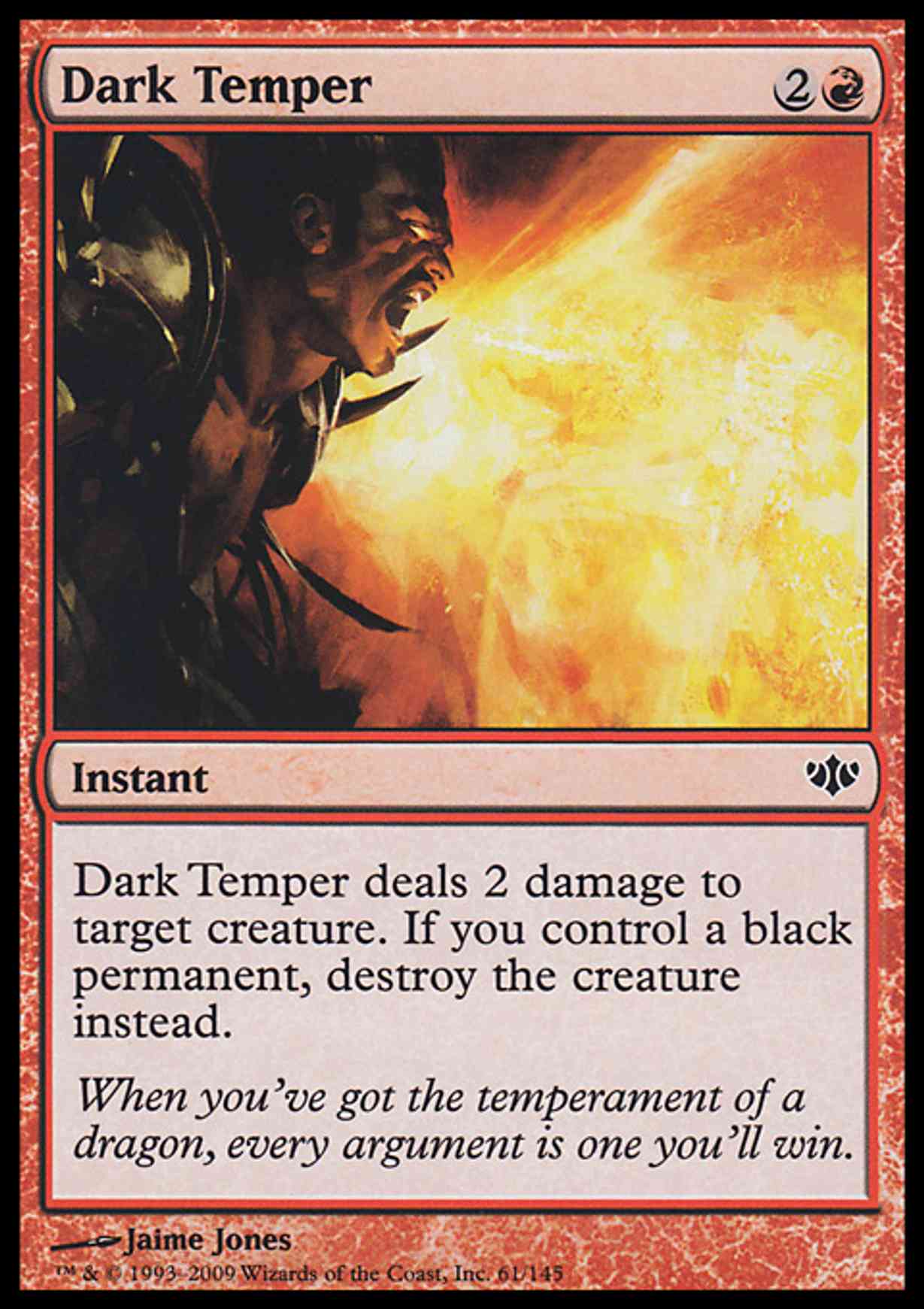 Dark Temper magic card front