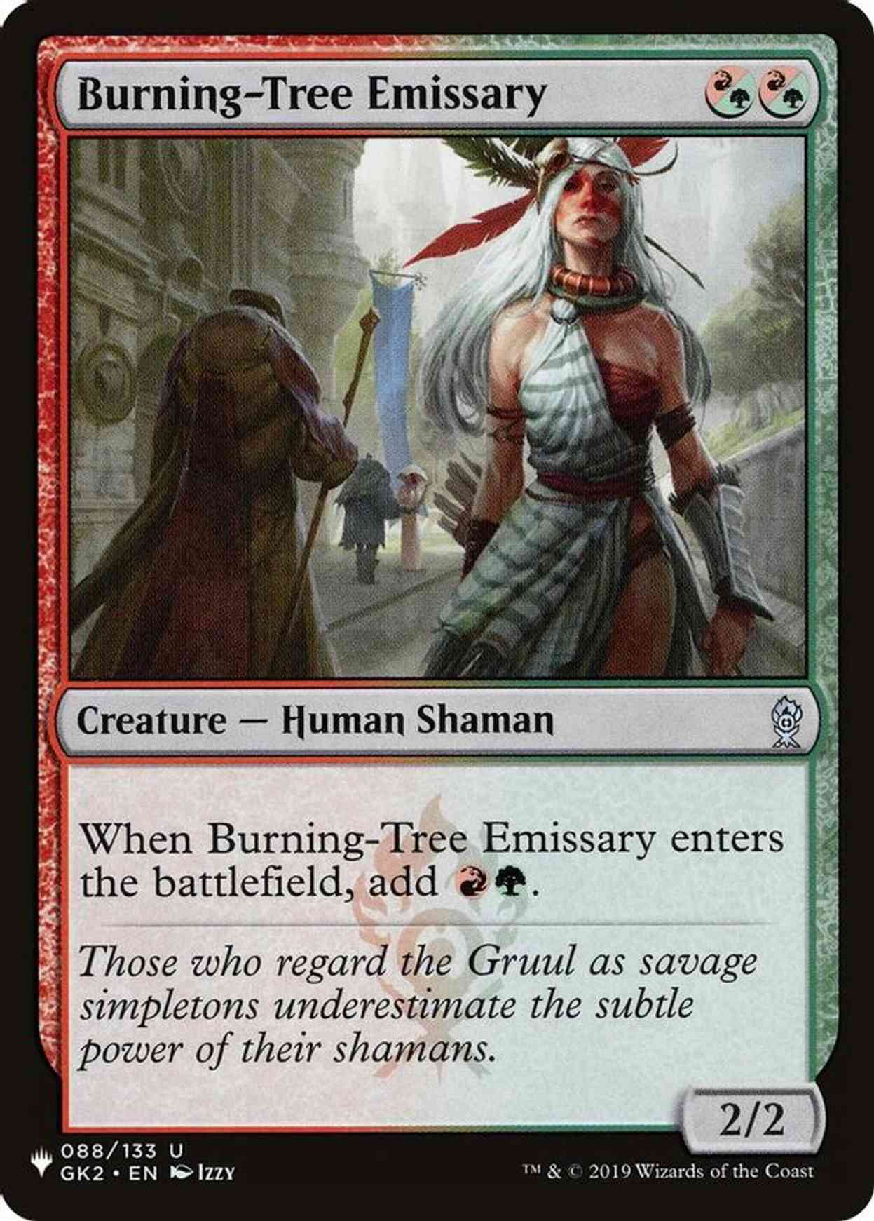 Burning-Tree Emissary magic card front