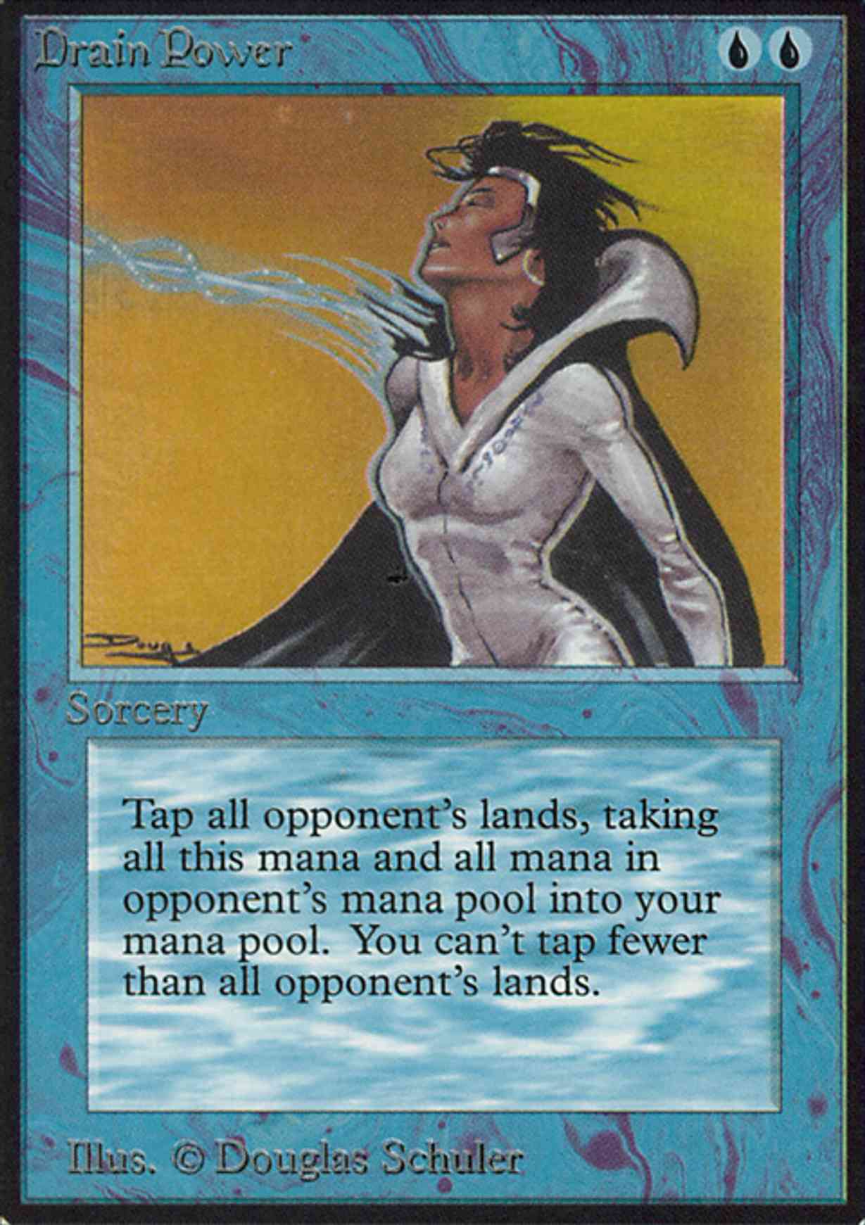 Drain Power magic card front