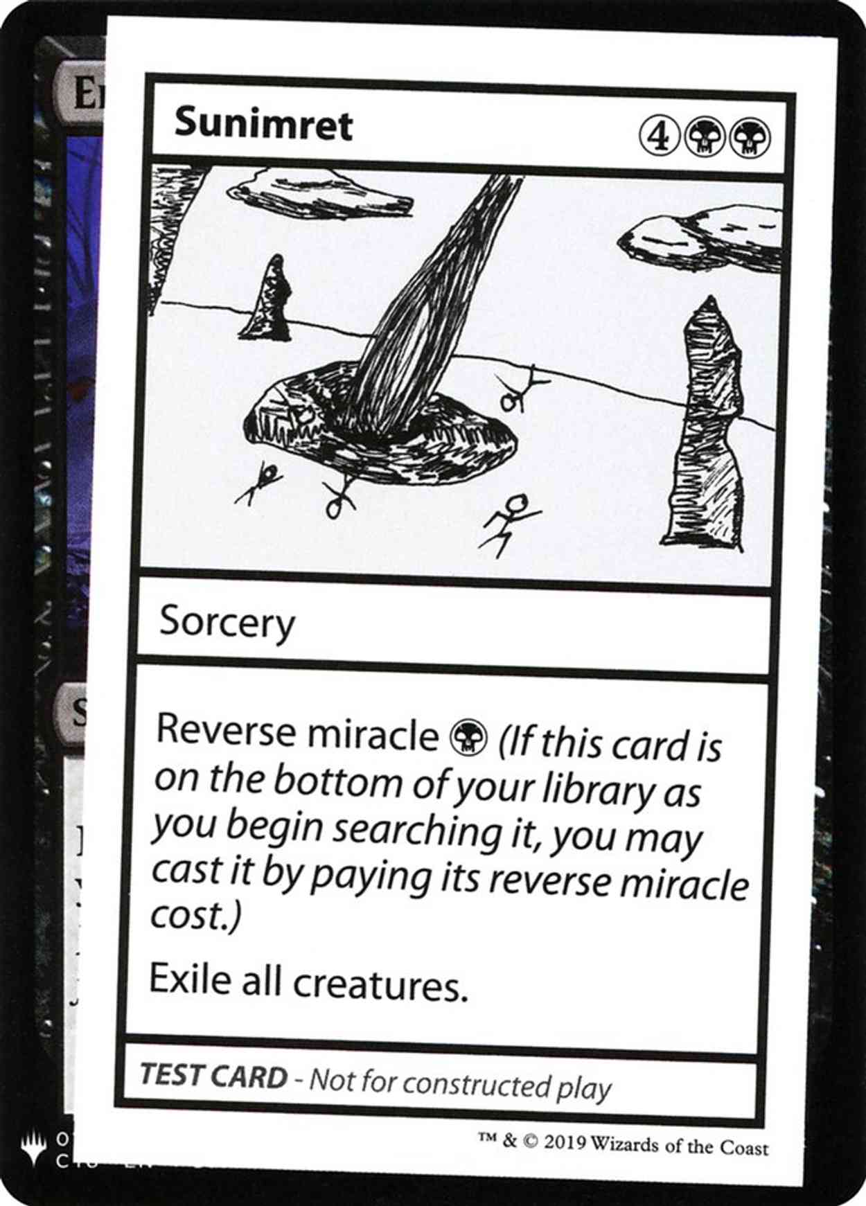 Sunimret magic card front
