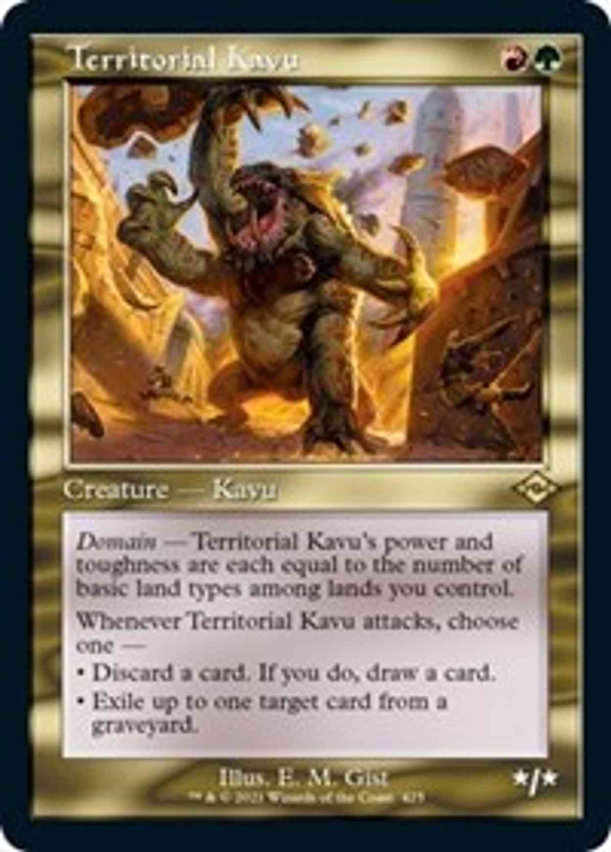 Territorial Kavu (Retro Frame) magic card front