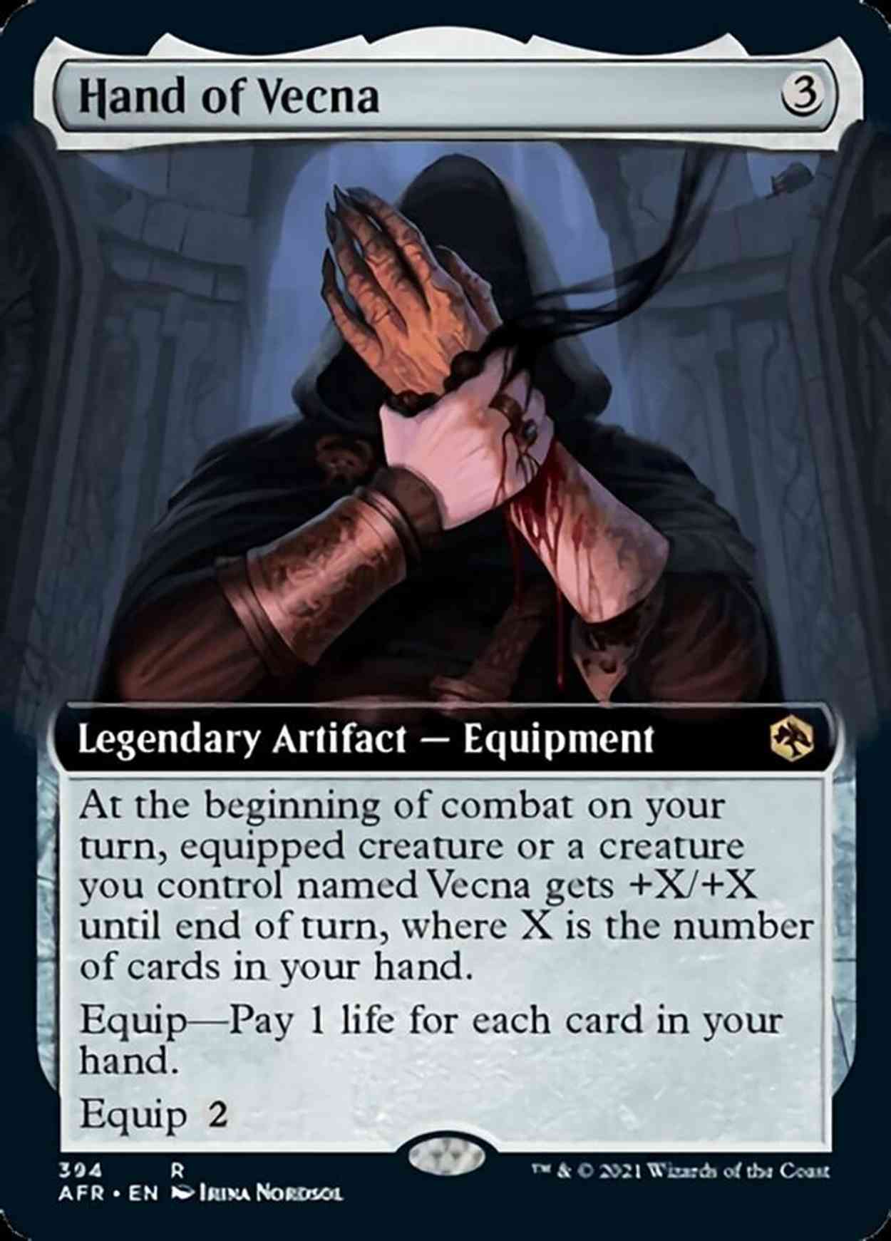Hand of Vecna (Extended Art) magic card front