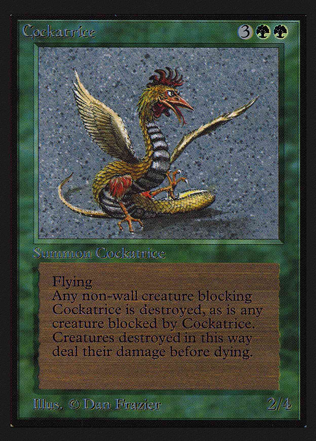 Cockatrice (IE) magic card front