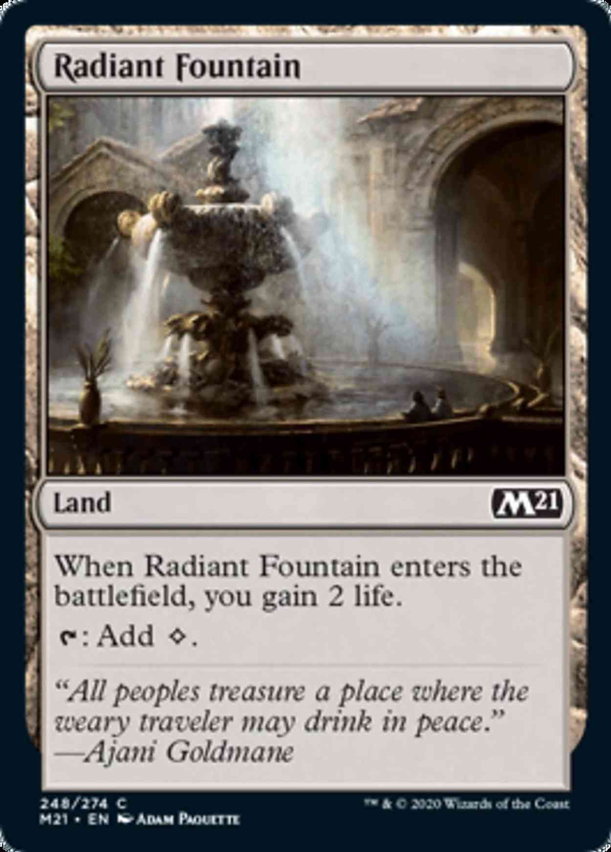 Radiant Fountain magic card front