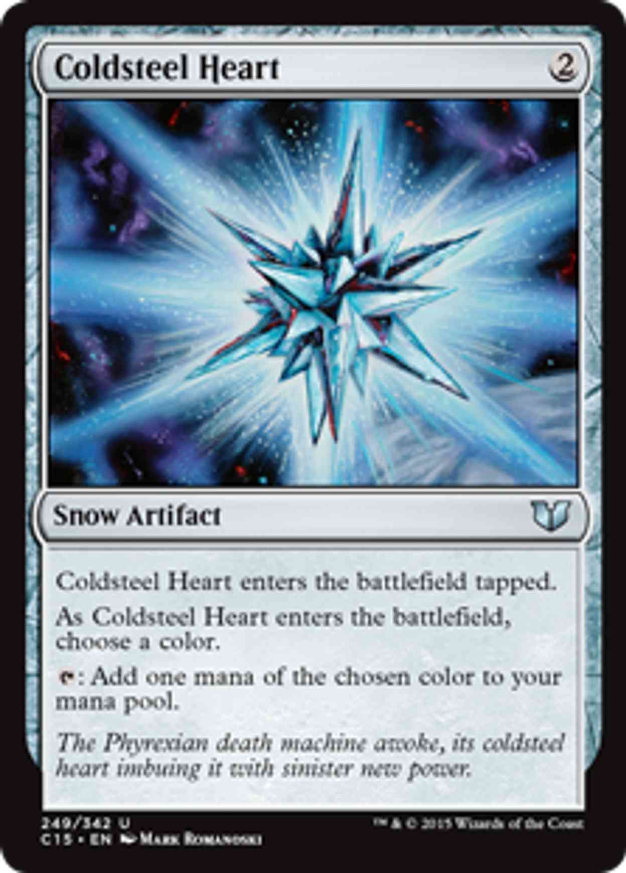 Coldsteel Heart magic card front