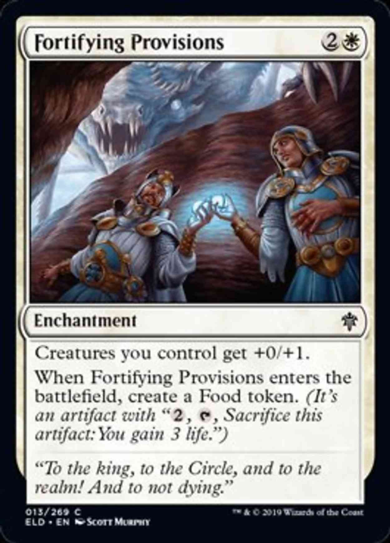 Fortifying Provisions magic card front