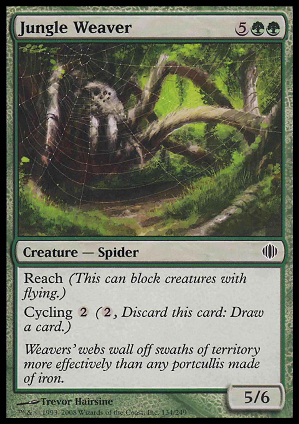 Jungle Weaver magic card front