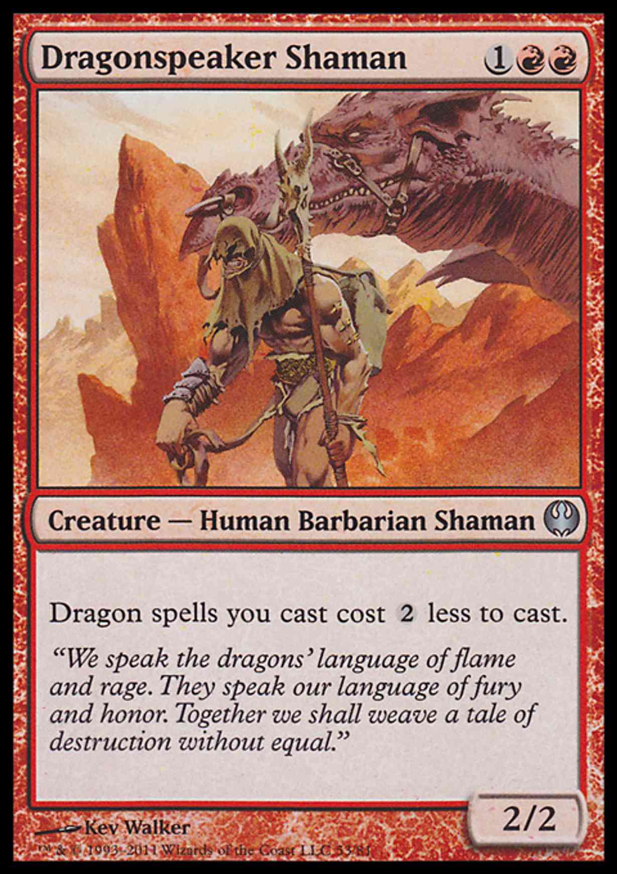 Dragonspeaker Shaman magic card front