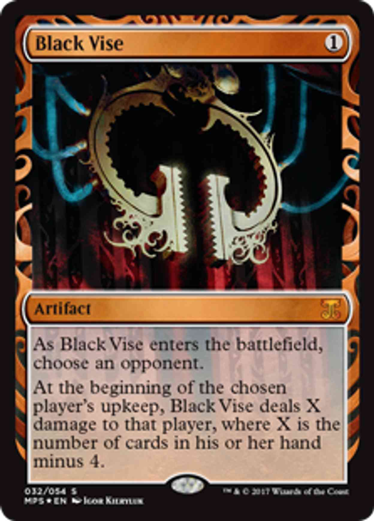 Black Vise magic card front