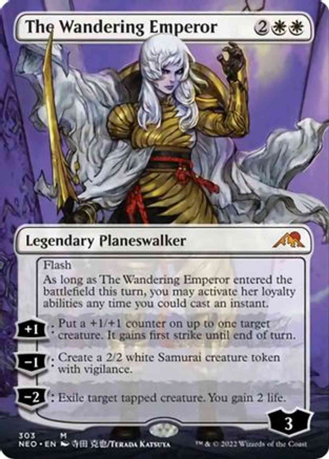 The Wandering Emperor (Borderless) magic card front