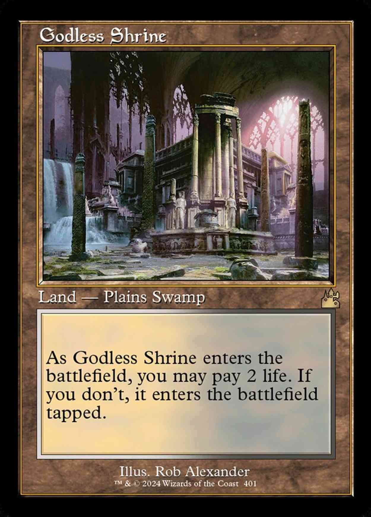 Godless Shrine (Retro Frame) magic card front
