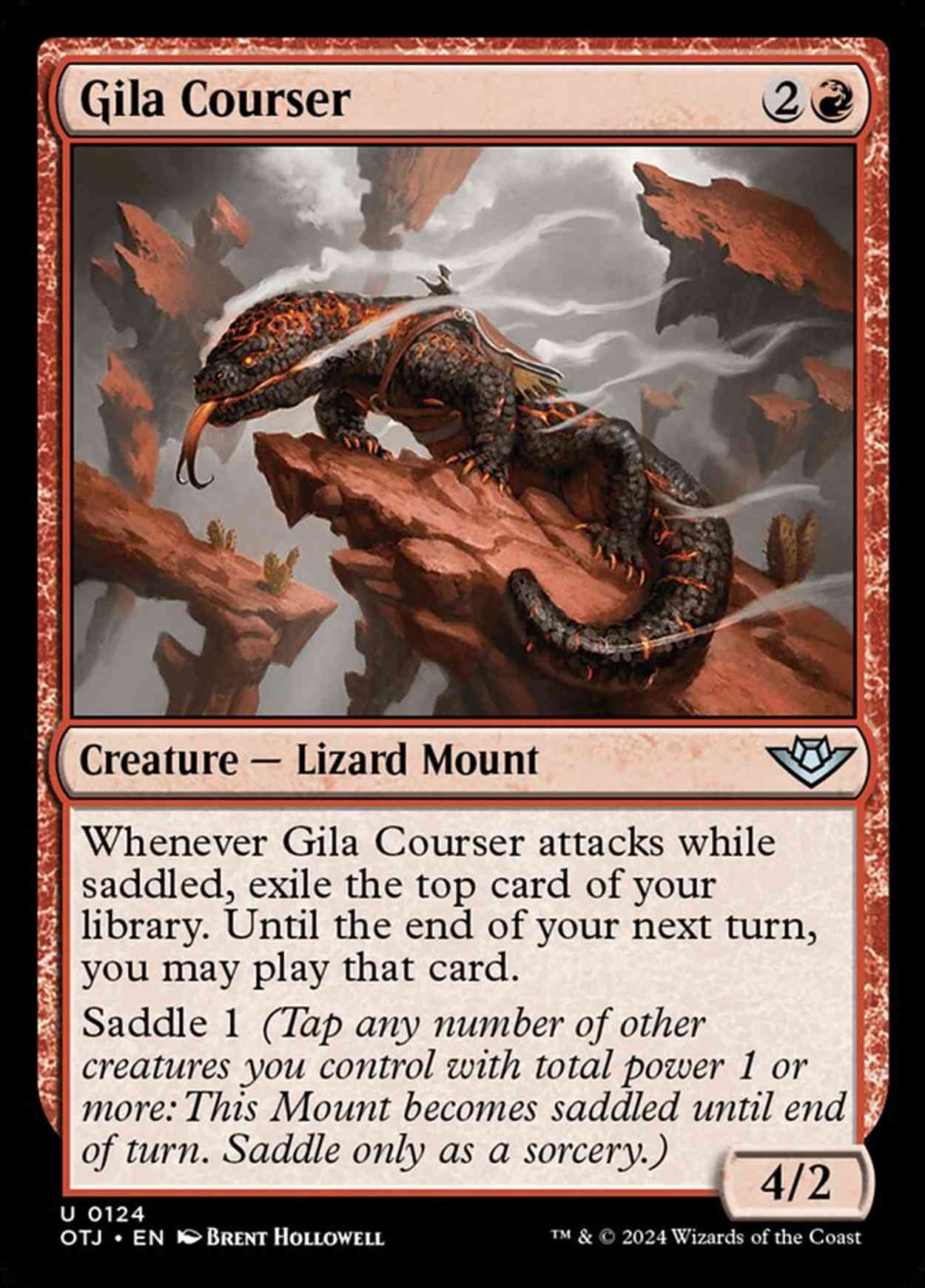 Gila Courser magic card front
