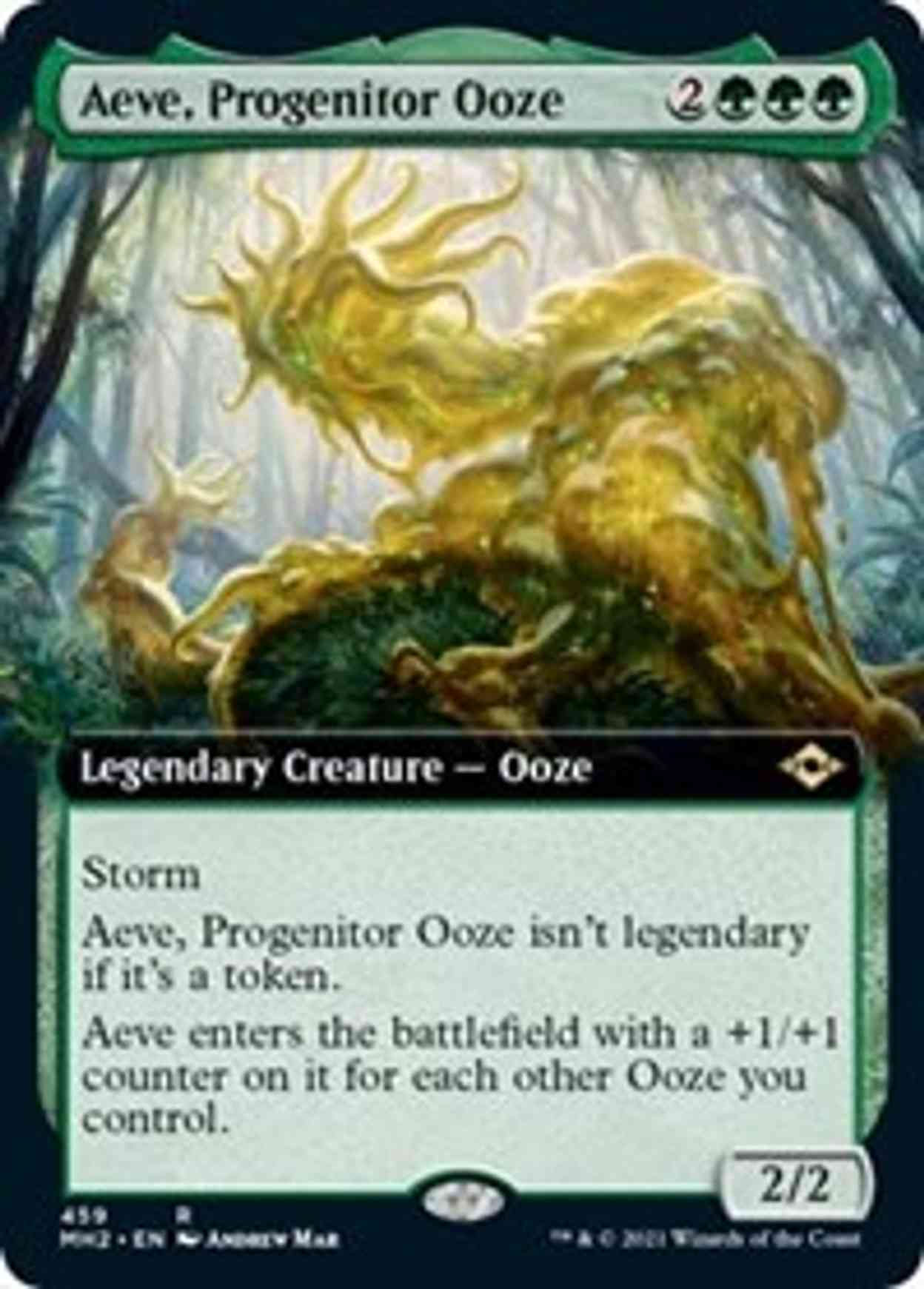 Aeve, Progenitor Ooze (Extended Art) magic card front