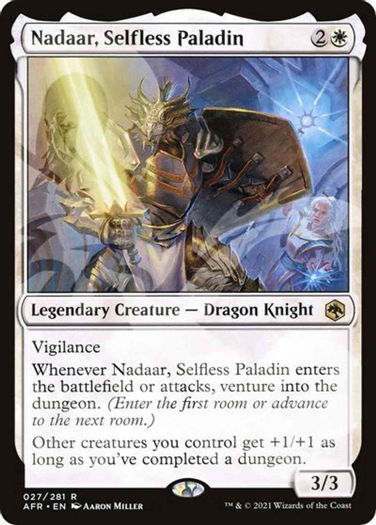 Nadaar, Selfless Paladin magic card front
