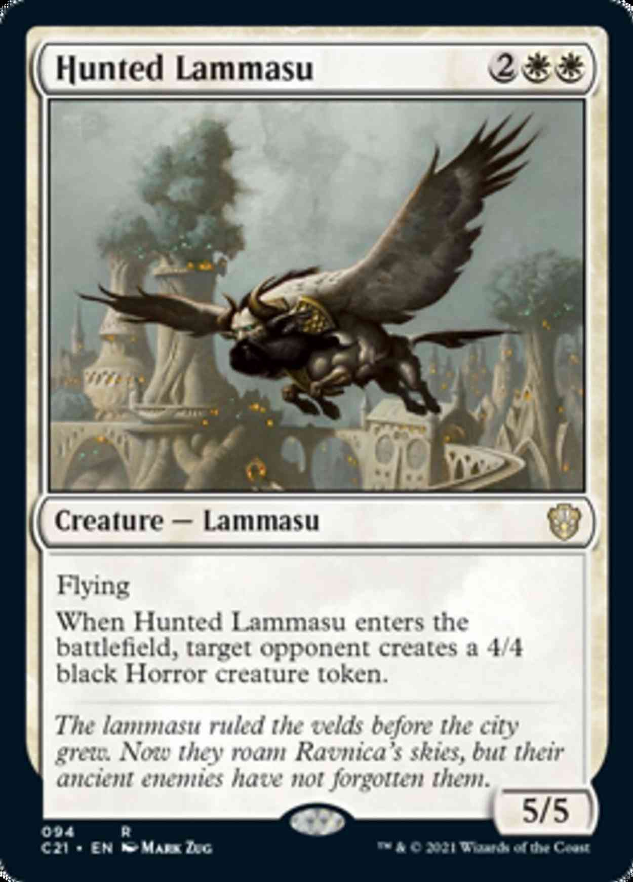 Hunted Lammasu magic card front