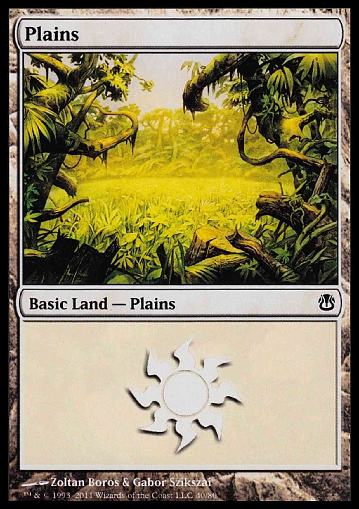 Plains (40) magic card front