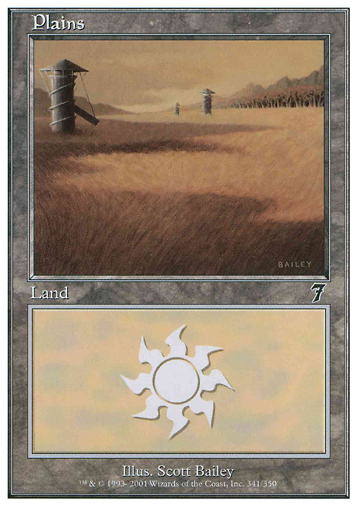 Plains (341) magic card front
