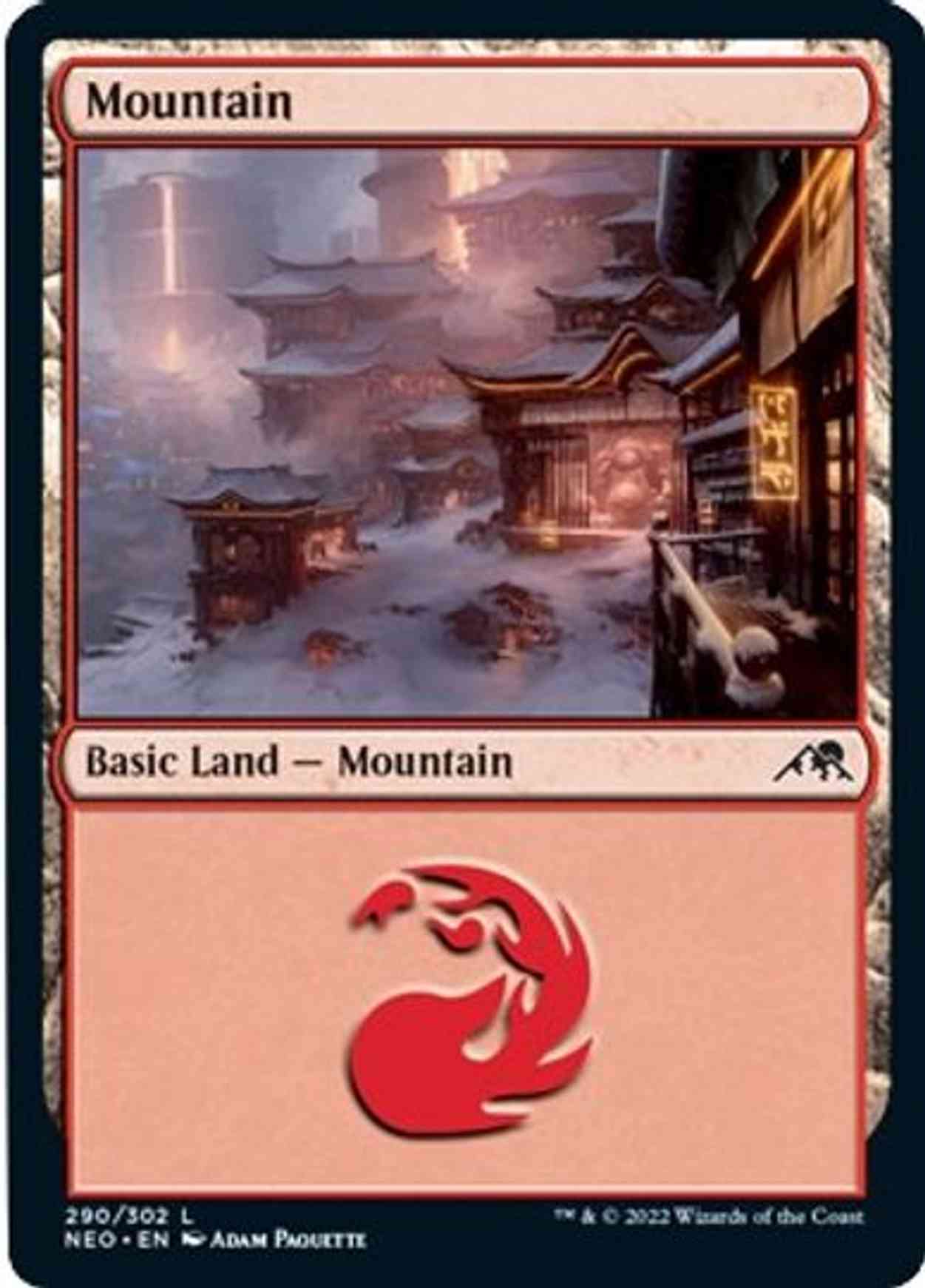 Mountain (290) magic card front