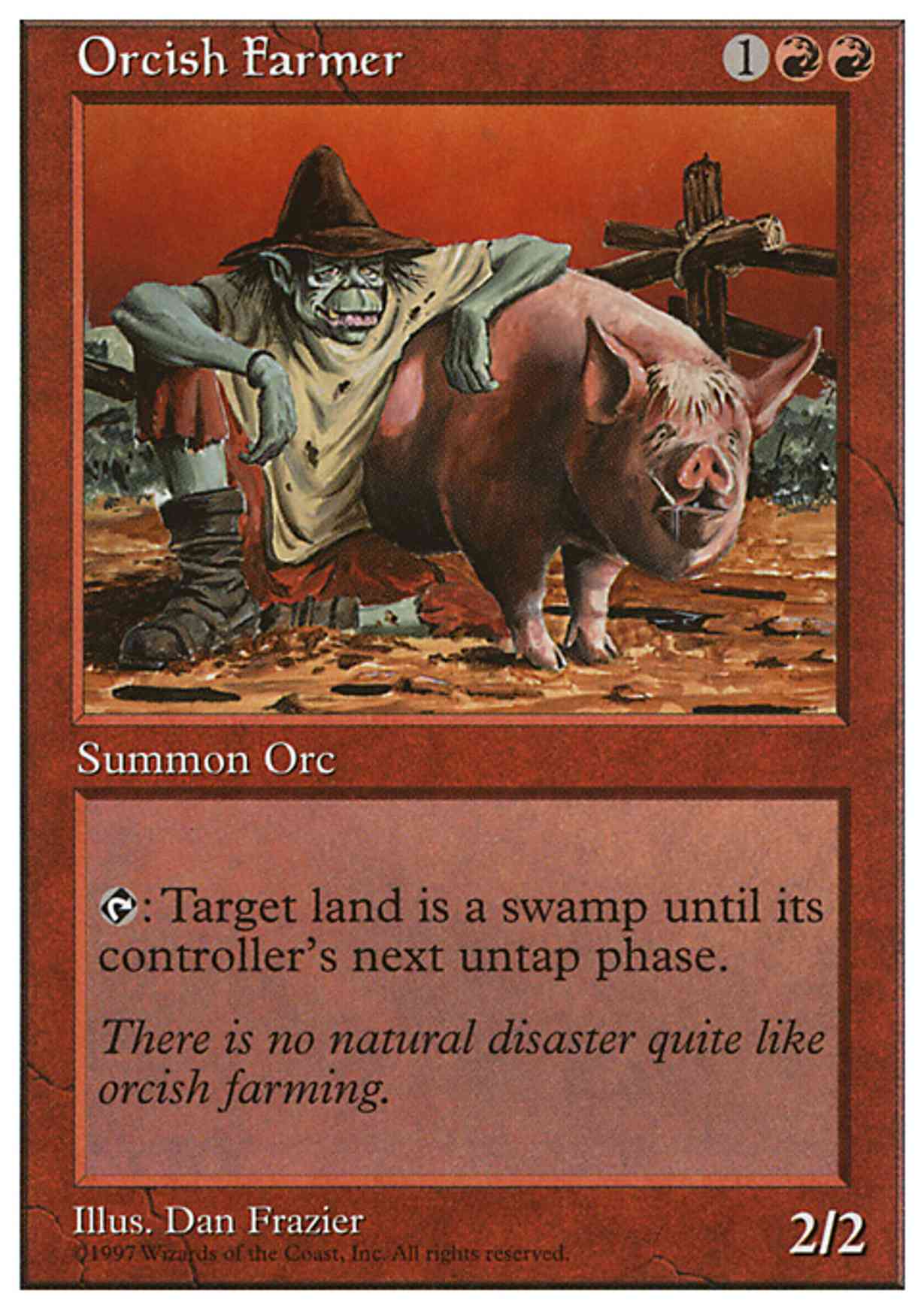Orcish Farmer magic card front