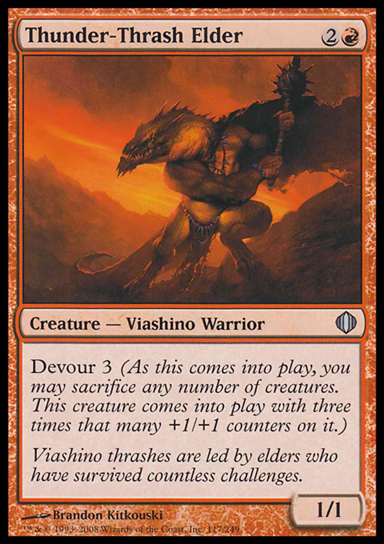 Thunder-Thrash Elder magic card front