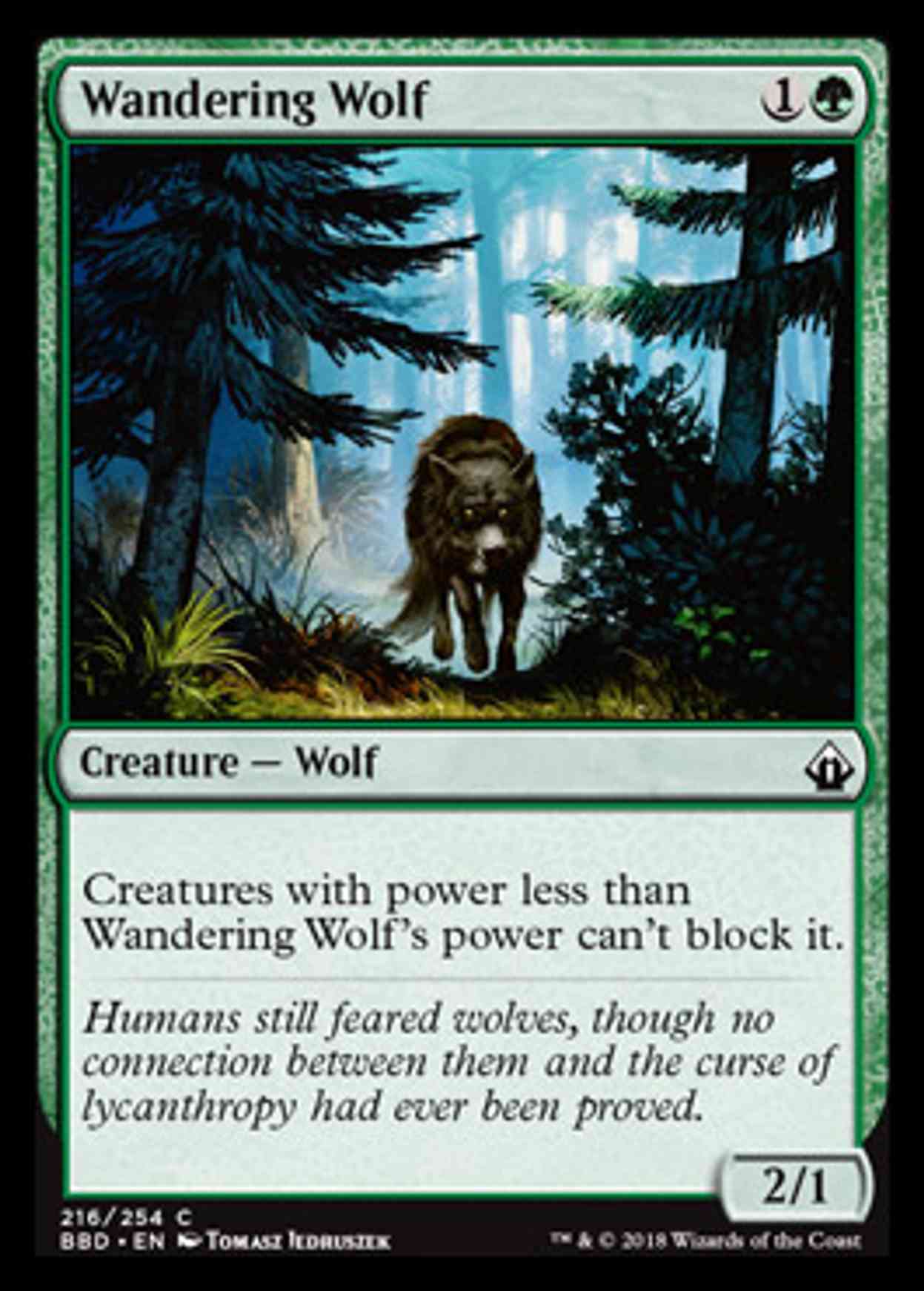 Wandering Wolf magic card front