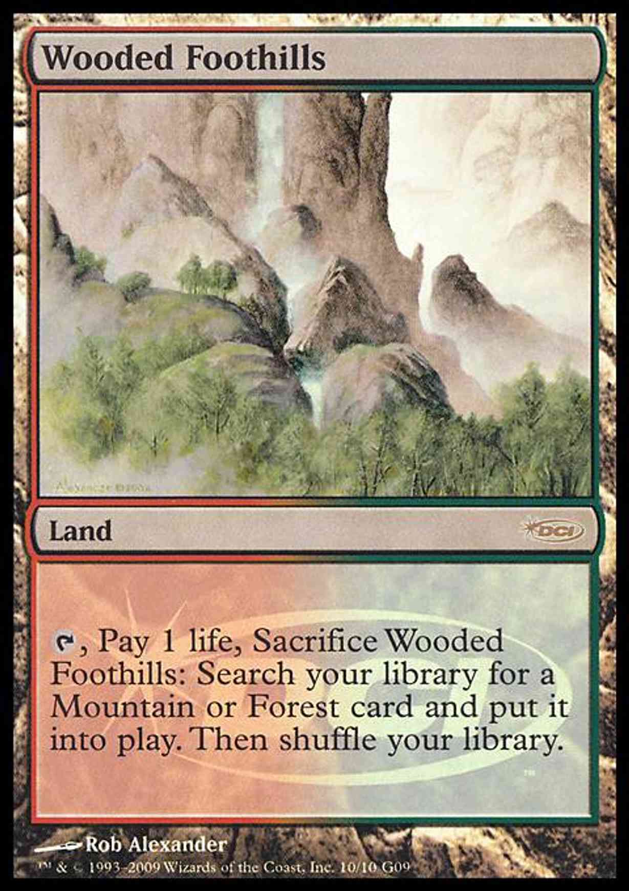 Wooded Foothills magic card front