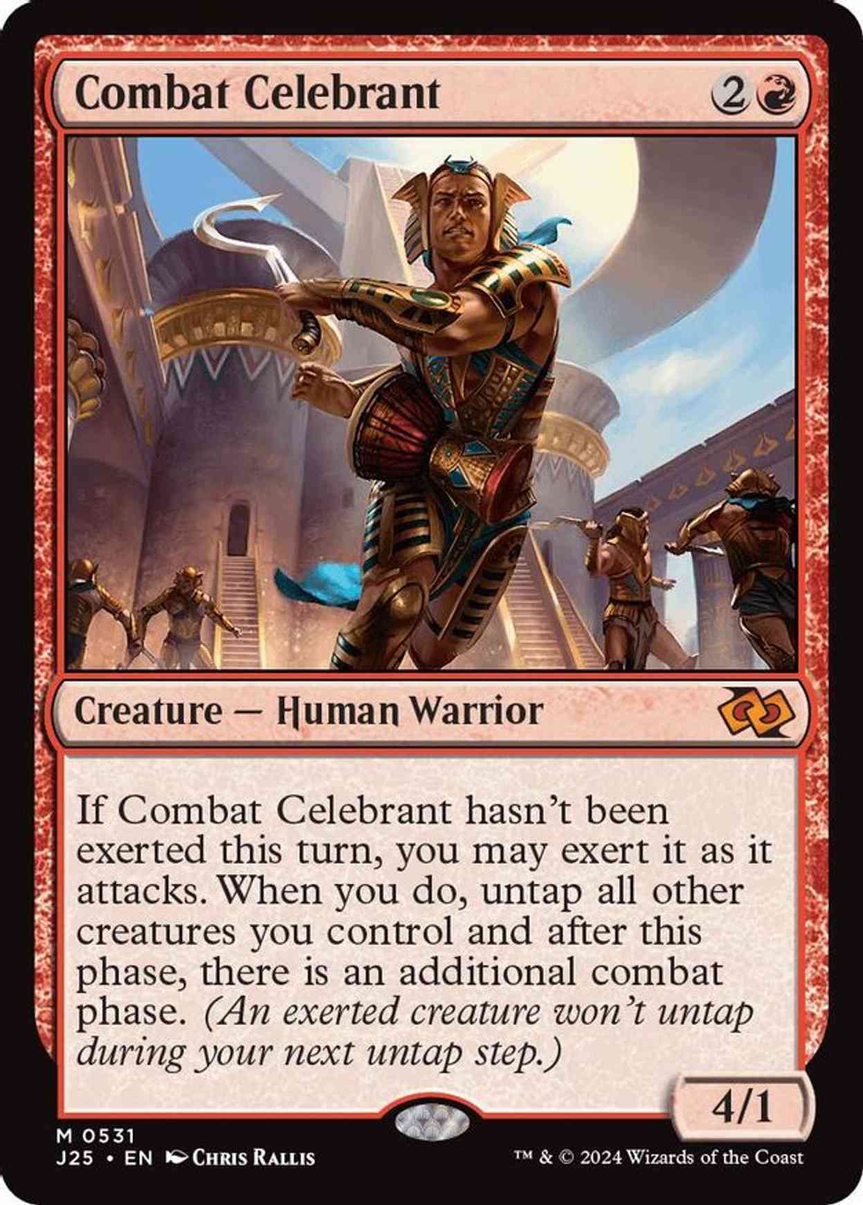 Combat Celebrant magic card front