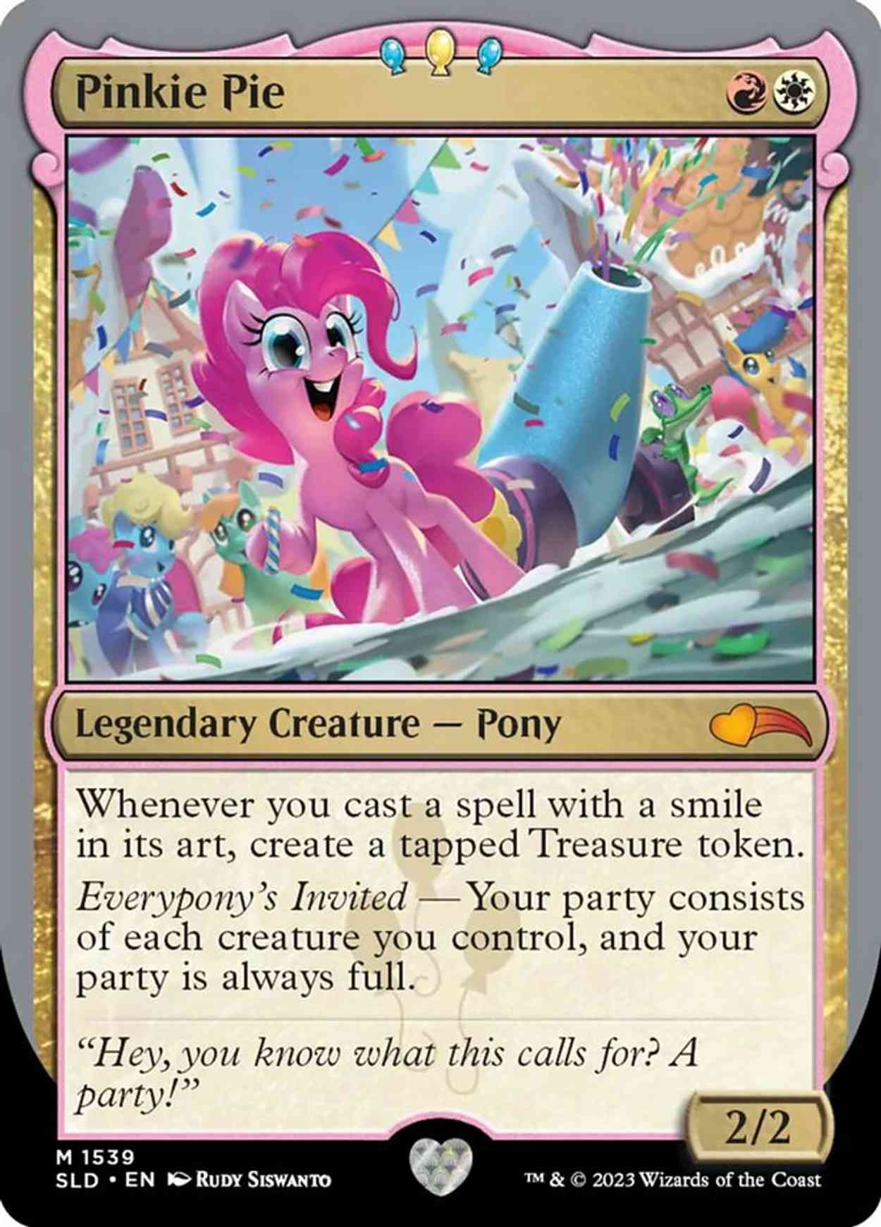 Pinkie Pie magic card front