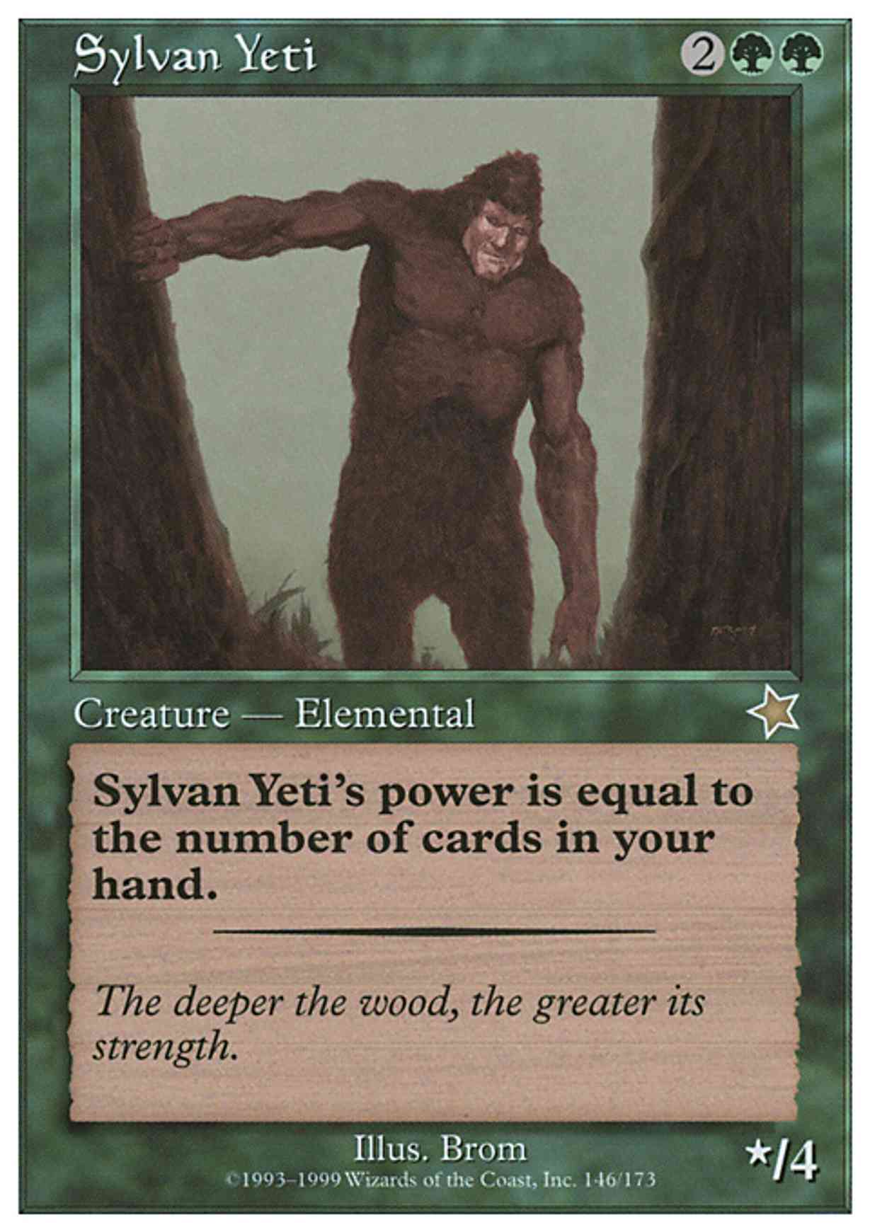 Sylvan Yeti magic card front