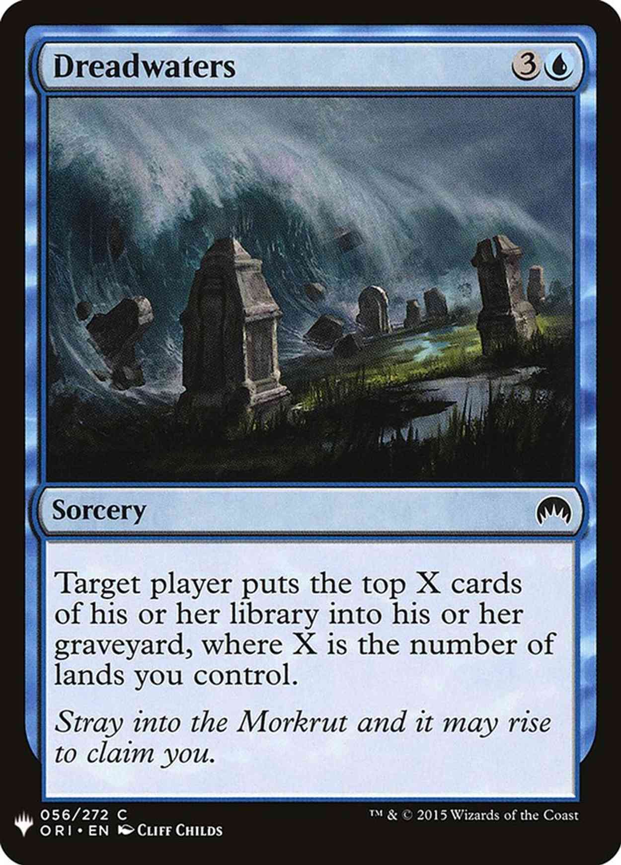 Dreadwaters magic card front