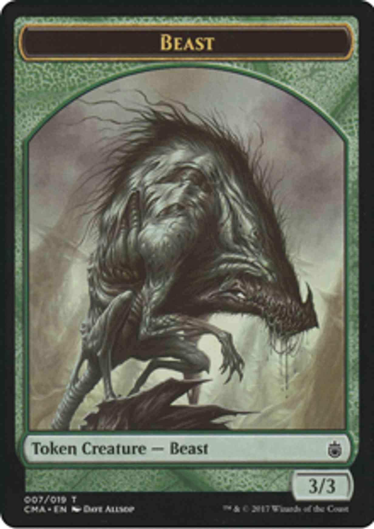 Beast Token (007) magic card front