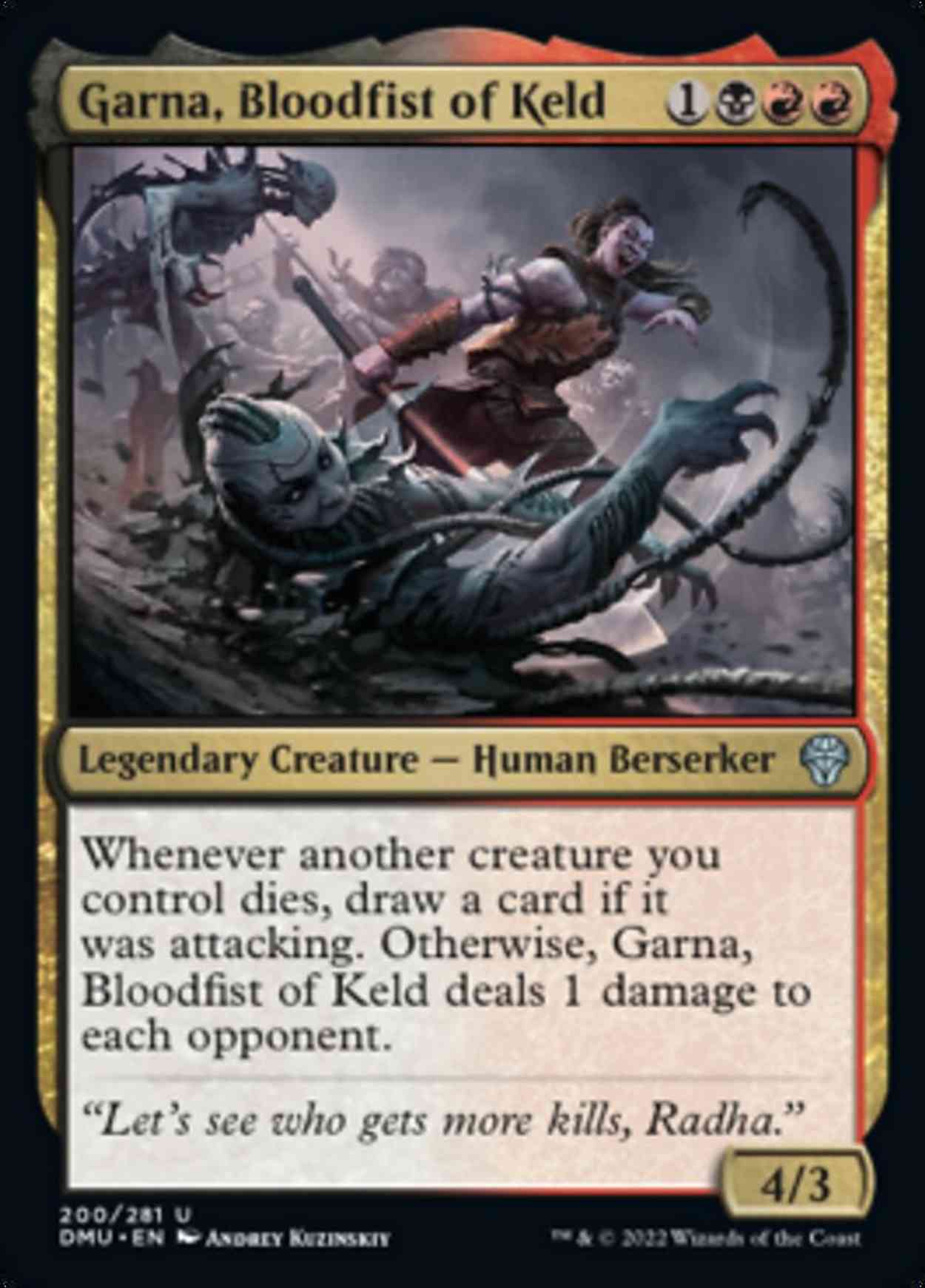 Garna, Bloodfist of Keld magic card front