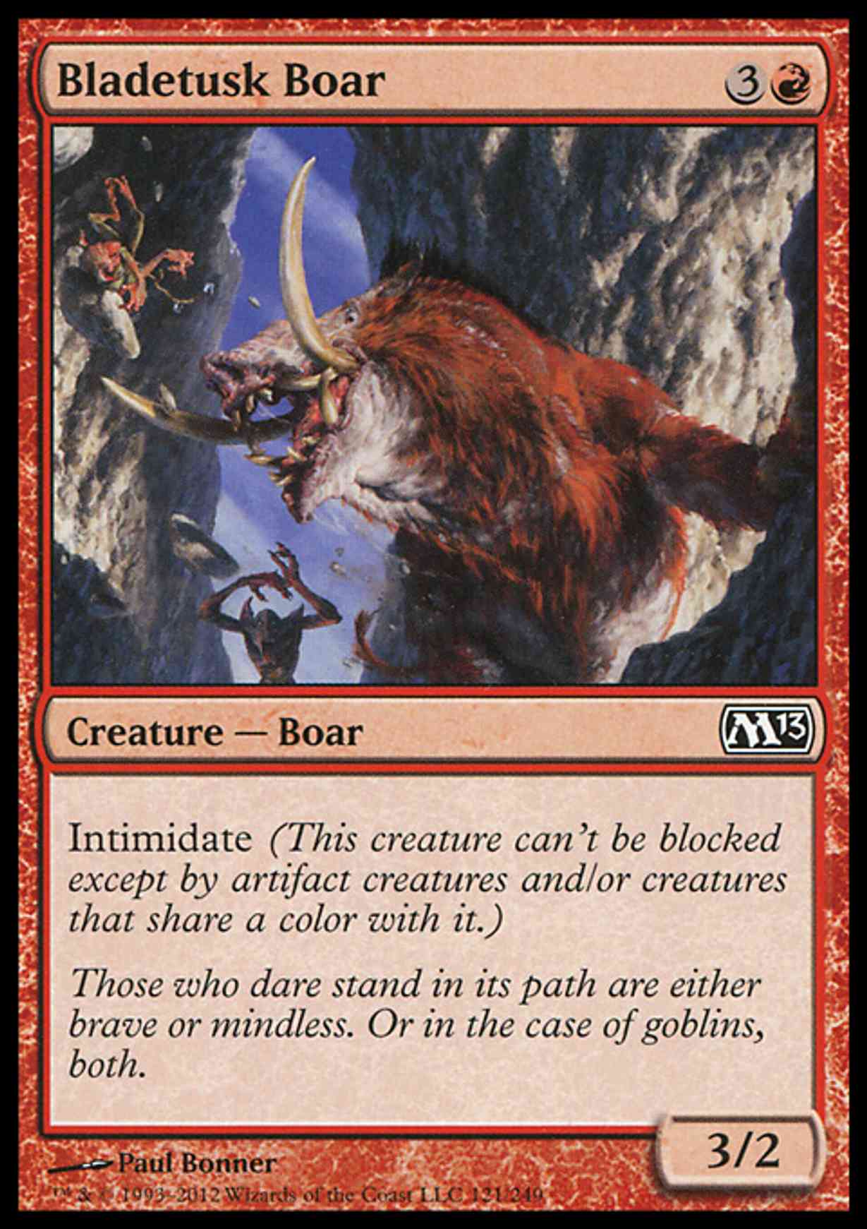 Bladetusk Boar magic card front