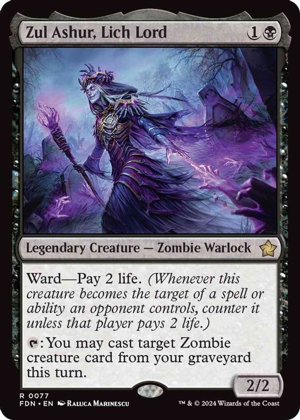 Zul Ashur, Lich Lord magic card front