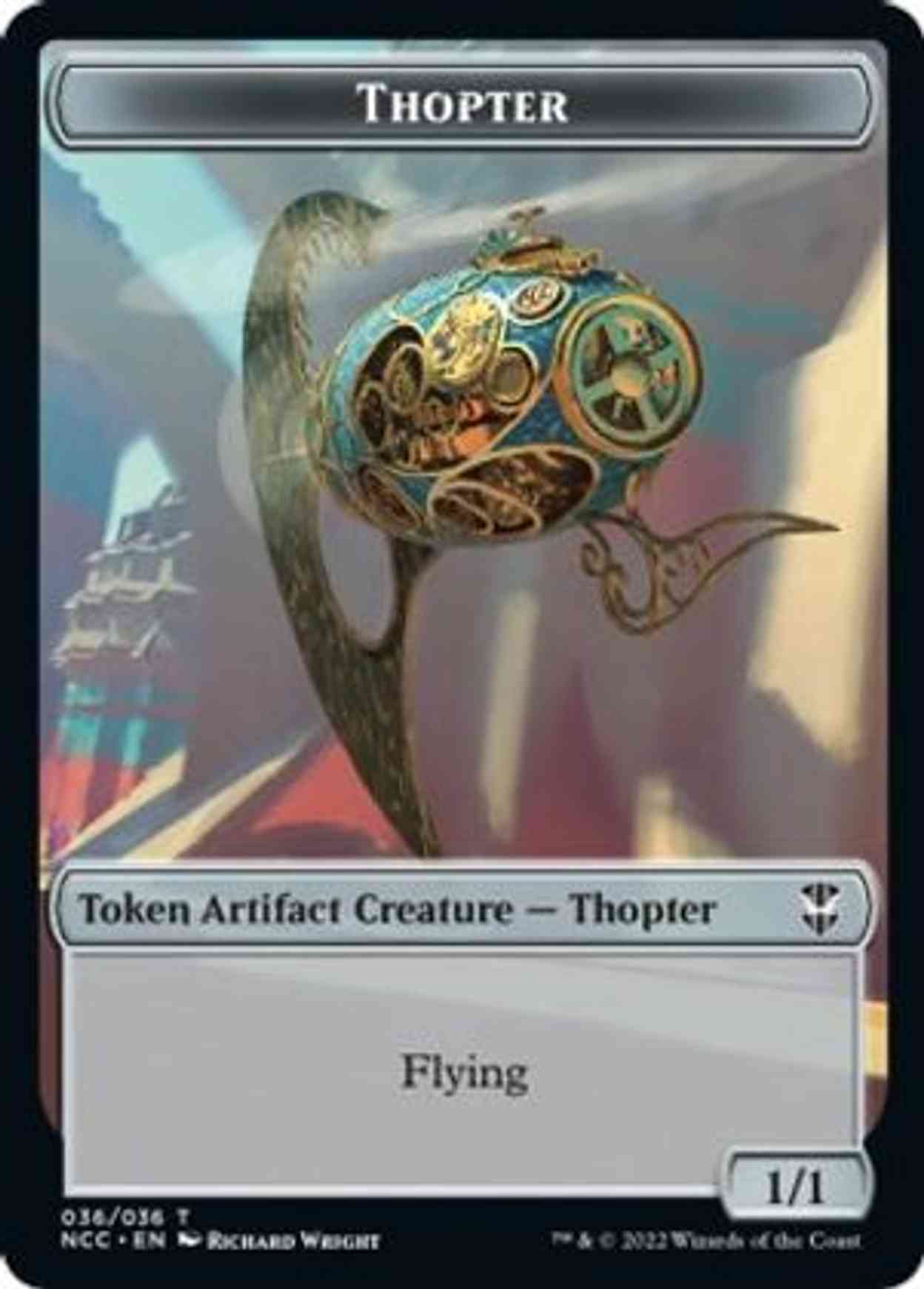 Thopter // Treasure (013) Double-sided Token magic card front