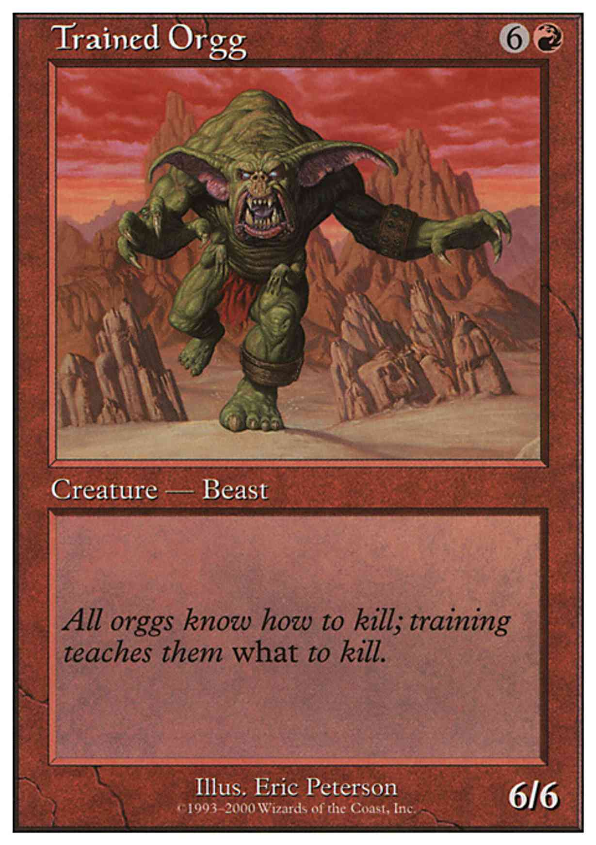 Trained Orgg magic card front