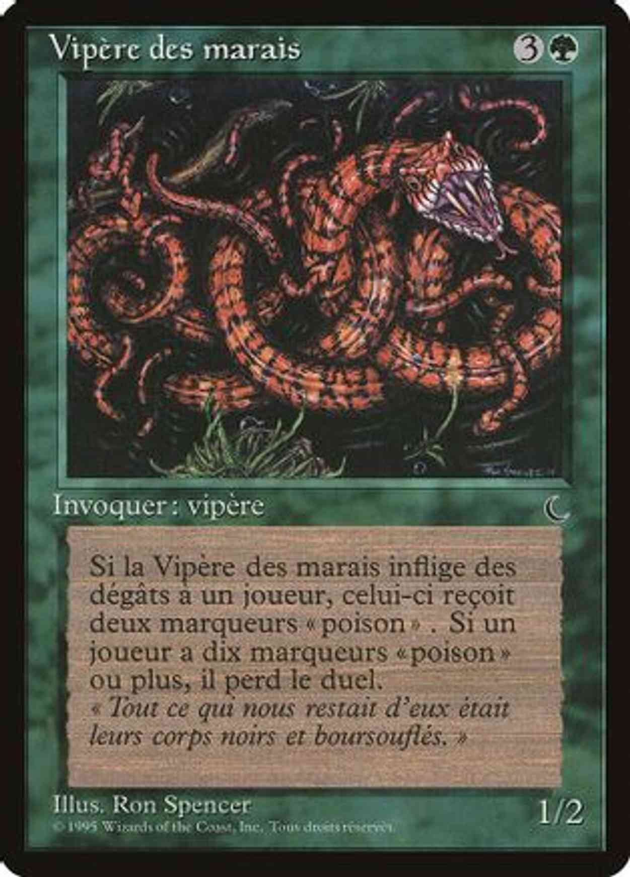 Marsh Viper (French) - "Vipere des marais" magic card front