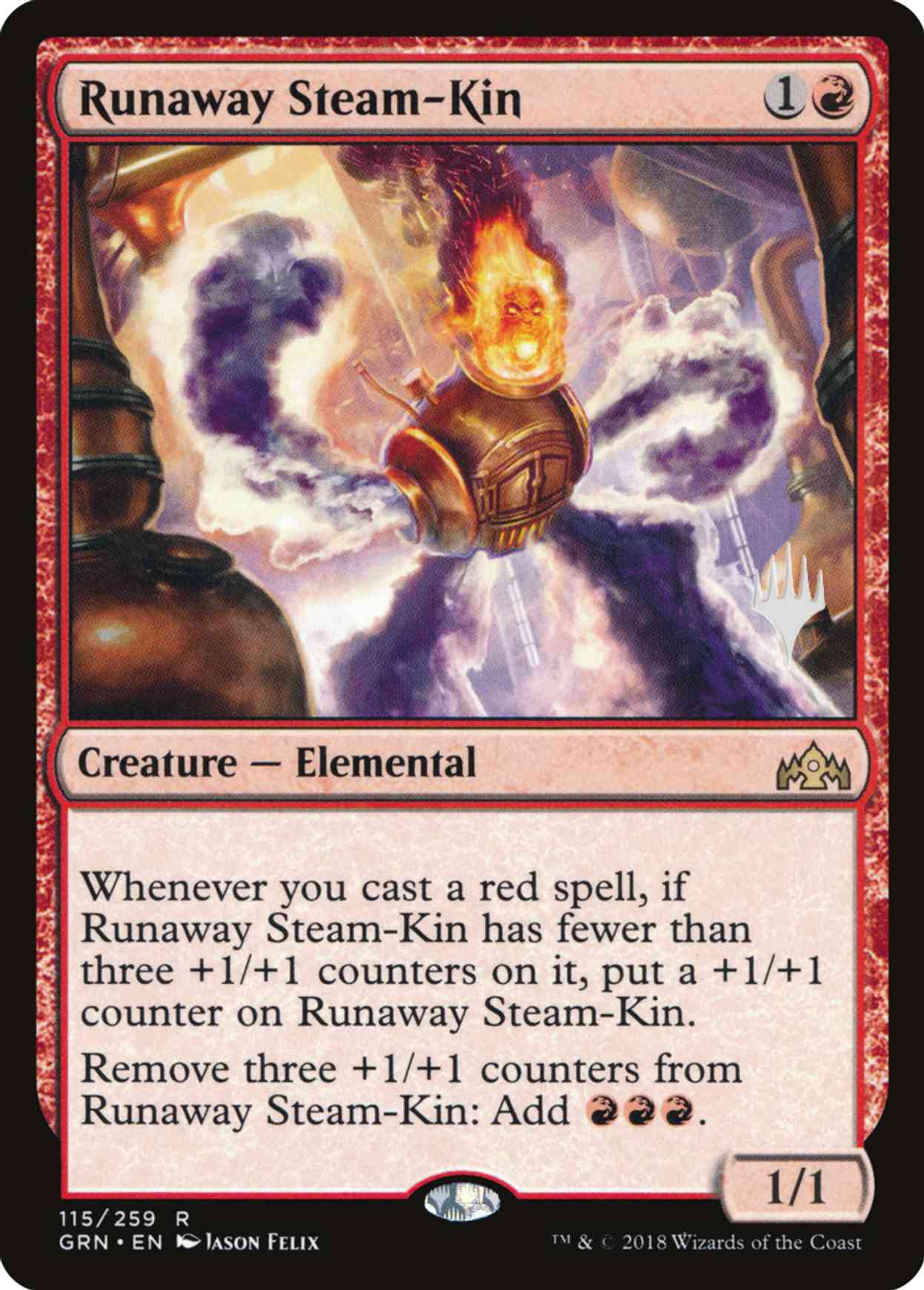 Runaway Steam-Kin magic card front