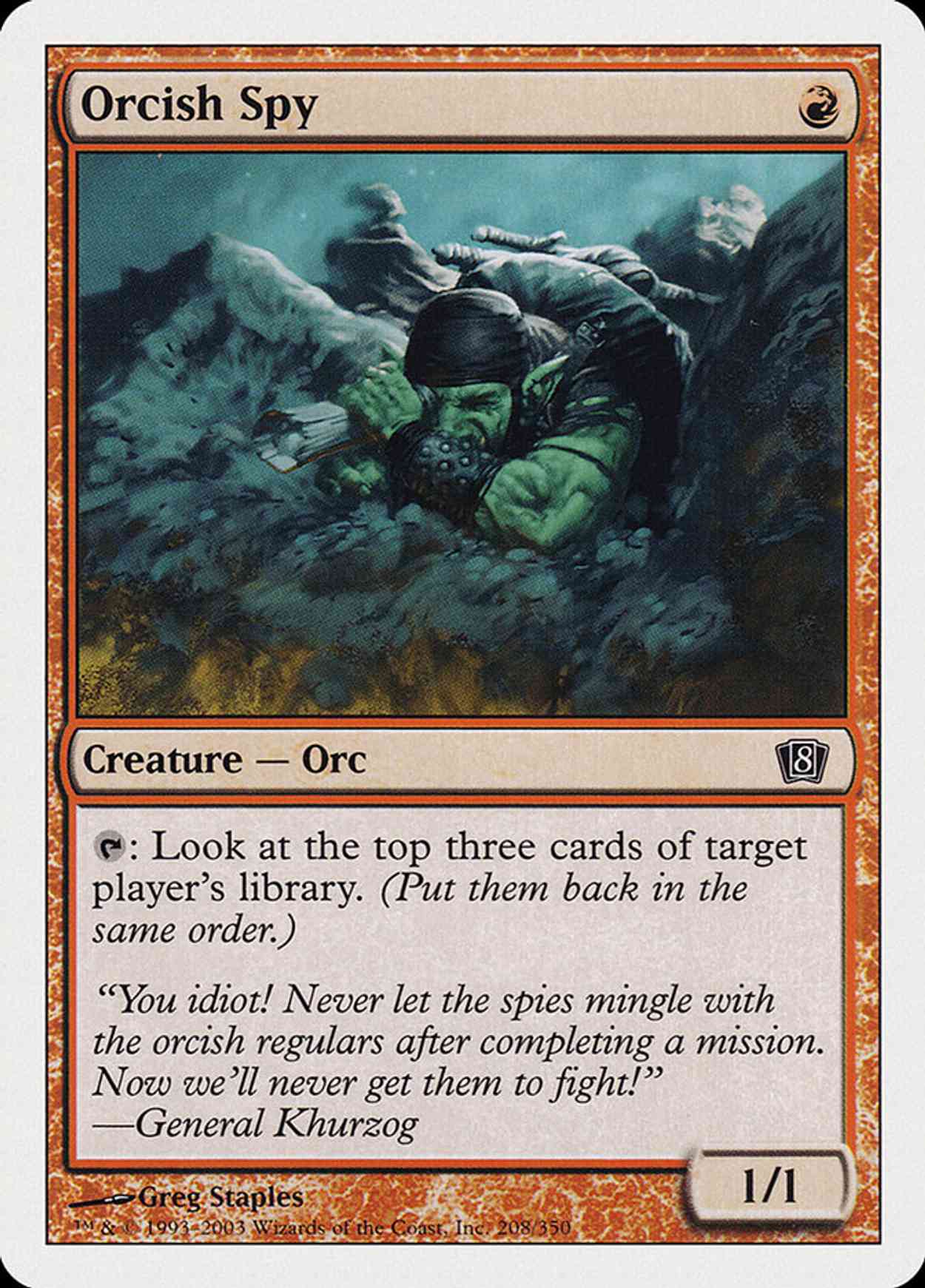 Orcish Spy (8th Edition) magic card front